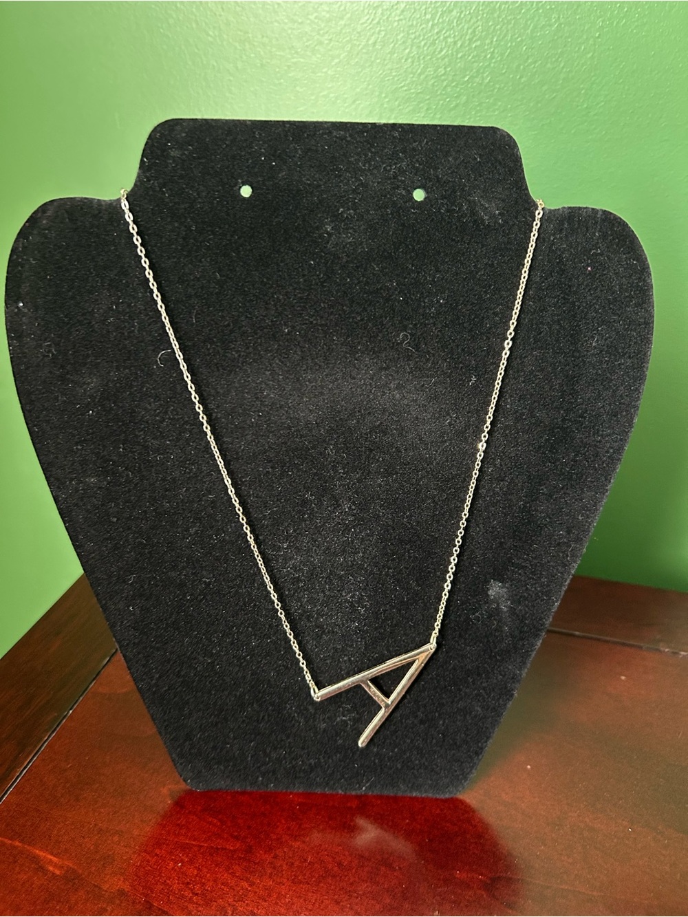 Initial 'A' Gold Letter Necklace